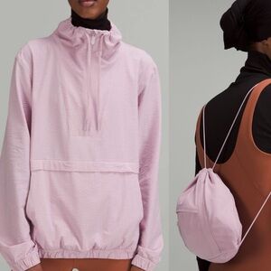 NWOT Lululemon Pack Light Pullover Packable in Dusty Rose